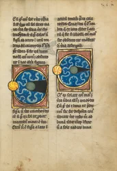 Deux diagrammes avec le soleil et la lune